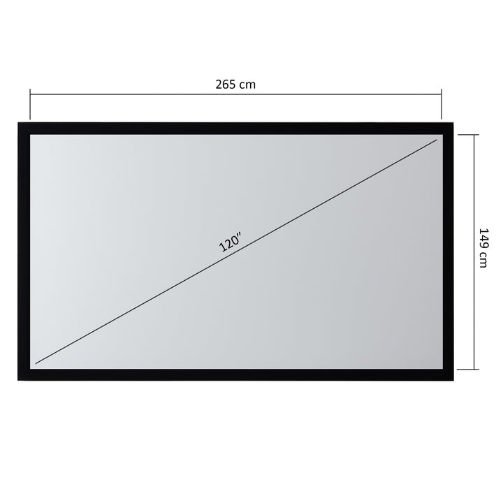Rahmenprojektionswand 120" (16:9) Maclean MC-922 Sichtbereich: 265 x 149 cm