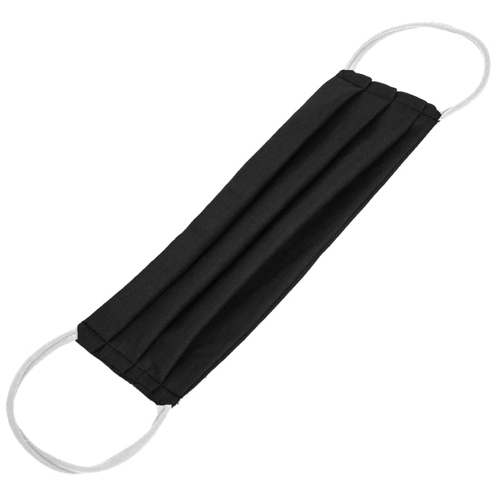 Wiederverwendbare Baumwollmaske mit elastischer schwarzer 100% Baumwolle