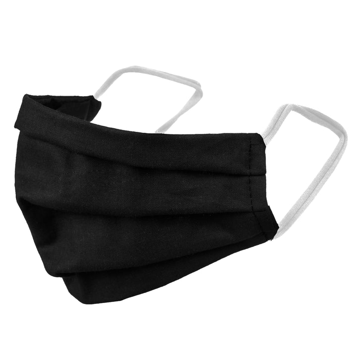 Wiederverwendbare Baumwollmaske mit elastischer schwarzer 100% Baumwolle
