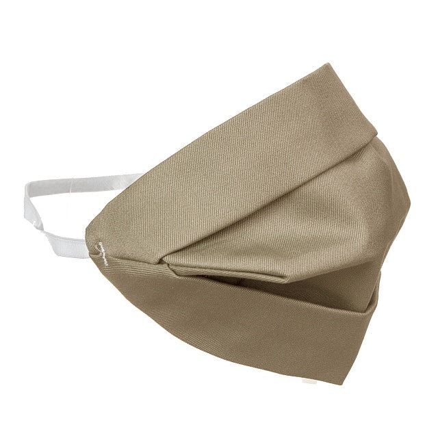 Erwachsenenmaske Baumwolle beidseitig beige, Waschtemperatur: 60°C