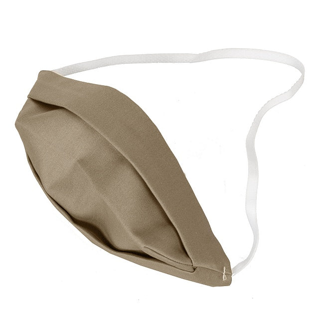 Erwachsenenmaske Baumwolle beidseitig beige, Waschtemperatur: 60°C