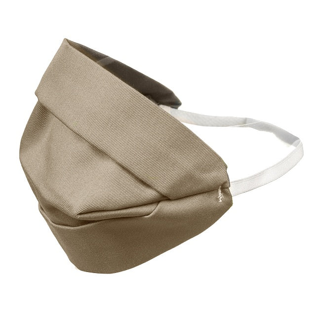 Erwachsenenmaske Baumwolle beidseitig beige, Waschtemperatur: 60°C