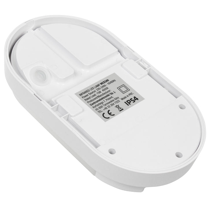 Maclean MCE340 LED-Lampe mit Infrarot-Bewegungssensor Wandleuchte Innen-/ Außenbeleuchtung 1100lm 15W IP54 Weiß