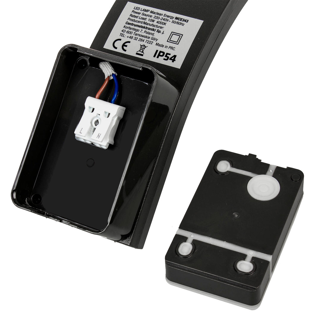 LED-Lampe Fassadenlampe Außenwandleuchte 10W 800lm IP54 4000K Neutralweiß (Schwarz)