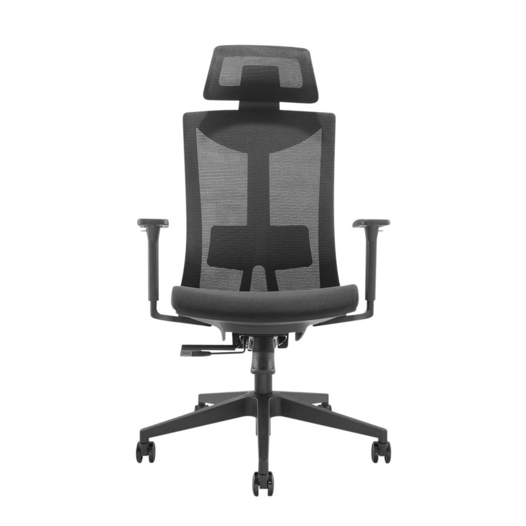 Ergonomischer Bürostuhl mit Rädern und Lordosenstütze Drehstuhl Höheverstellbar Neigungsfunktion der Rückenlehne Schreibtischstuhl bis 150kg Belastbar