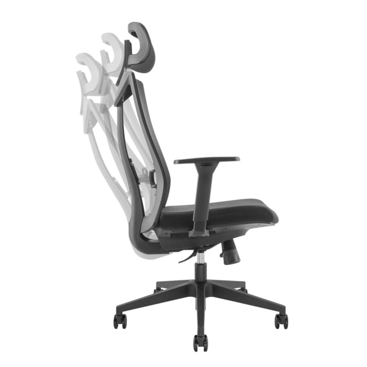 Ergonomischer Bürostuhl mit Rädern und Lordosenstütze Drehstuhl Höheverstellbar Neigungsfunktion der Rückenlehne Schreibtischstuhl bis 150kg Belastbar