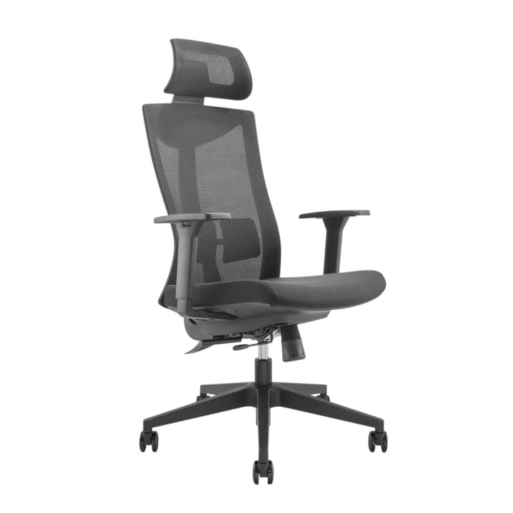Ergonomischer Bürostuhl mit Rädern und Lordosenstütze Drehstuhl Höheverstellbar Neigungsfunktion der Rückenlehne Schreibtischstuhl bis 150kg Belastbar
