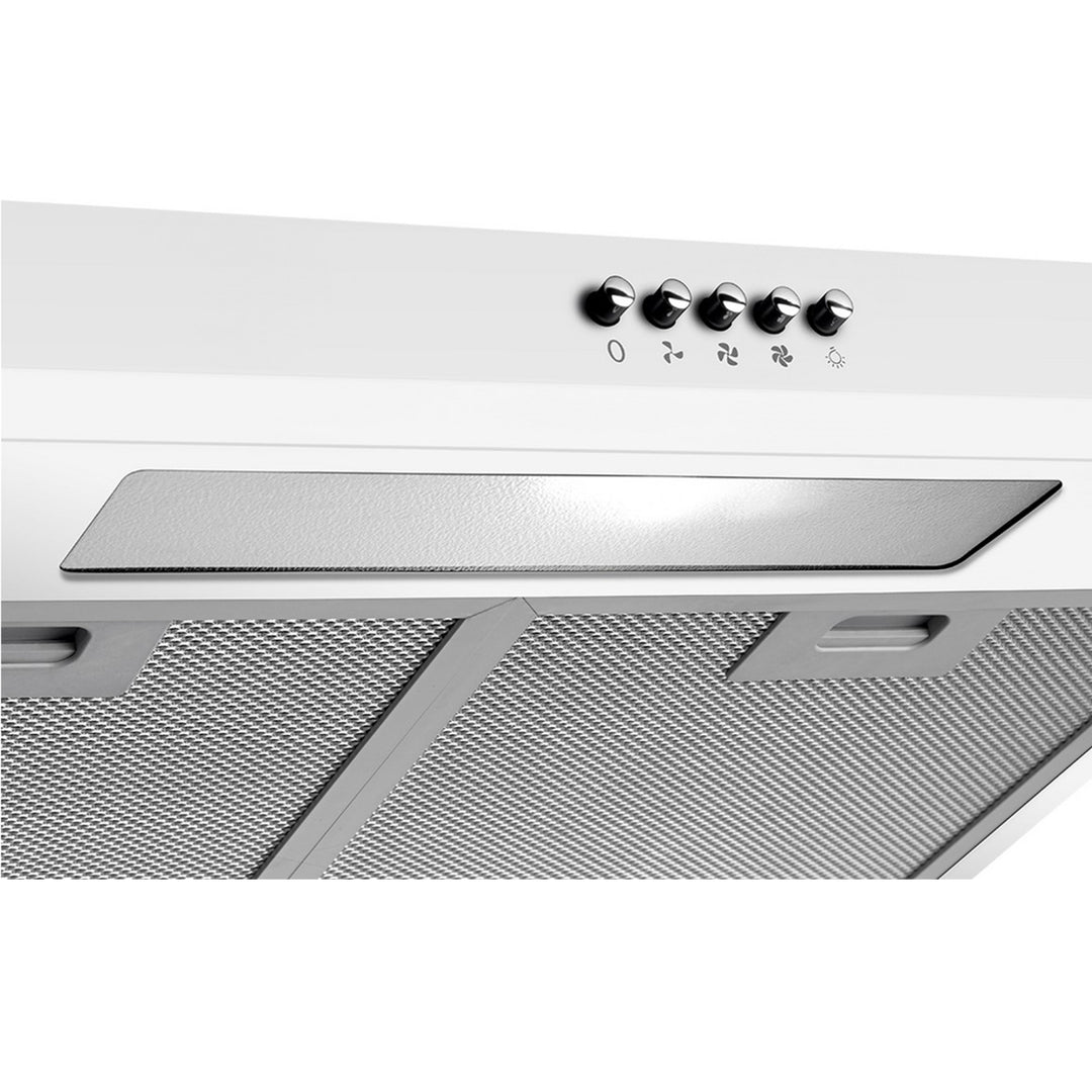 Concept OPP1250 Dunstabzugshaube 50cm mit LED-Beleuchtung und 3 Leistungsstufen 135 m³/h 65W Abluft / Umluft-Funktion 60dB 82mm Slim
