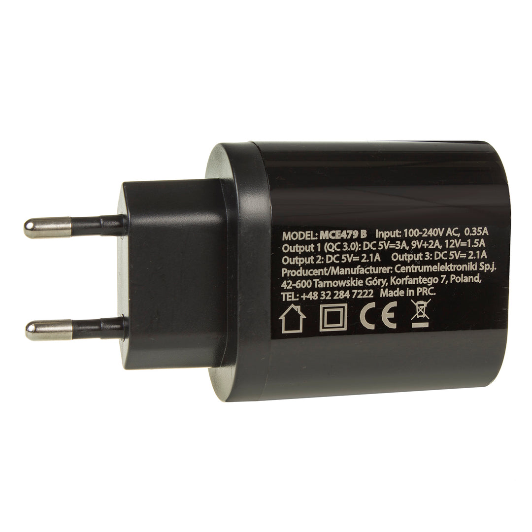 Maclean MCE479 mit Quick Charge 3.0 Schnellladefunktion
