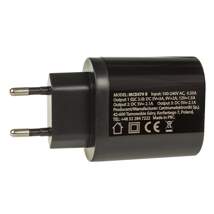 Maclean MCE479 mit Quick Charge 3.0 Schnellladefunktion