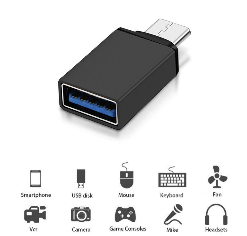 Maclean MCE470 Adapter mit OTG-Funktio für USB-Stick Festplatte Tablet Smartphone Laptop