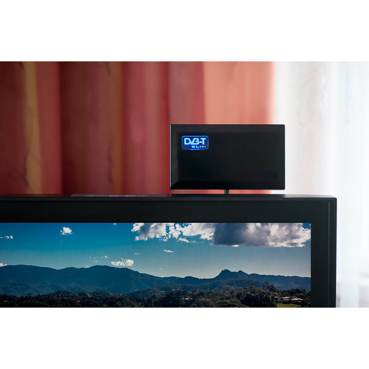 Aktive Zimmerantenne DVB-T DVB-T2 Verstärkerantenne Antenne mit Verstärker Saugnapf Halterung USB 5V …