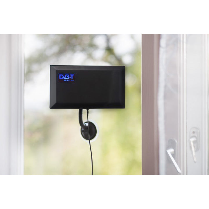 Aktive Zimmerantenne DVB-T DVB-T2 Verstärkerantenne Antenne mit Verstärker Saugnapf Halterung USB 5V …
