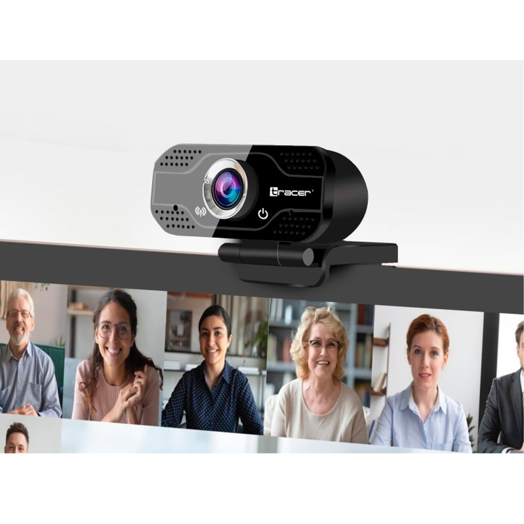 Tracer WEB007 USB Webcam mit Mikrofon FullHD 30 fps 120° Blickfeld Lichtkorrektur Home-Office Streaming Kamera …