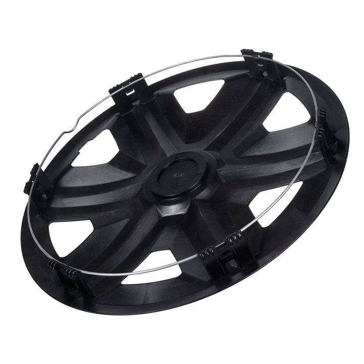 Action 4 x Universal Radzierblenden Radkappen Satz 4er Set Auto KFZ Zoll (Graphit-schwarz, 14")