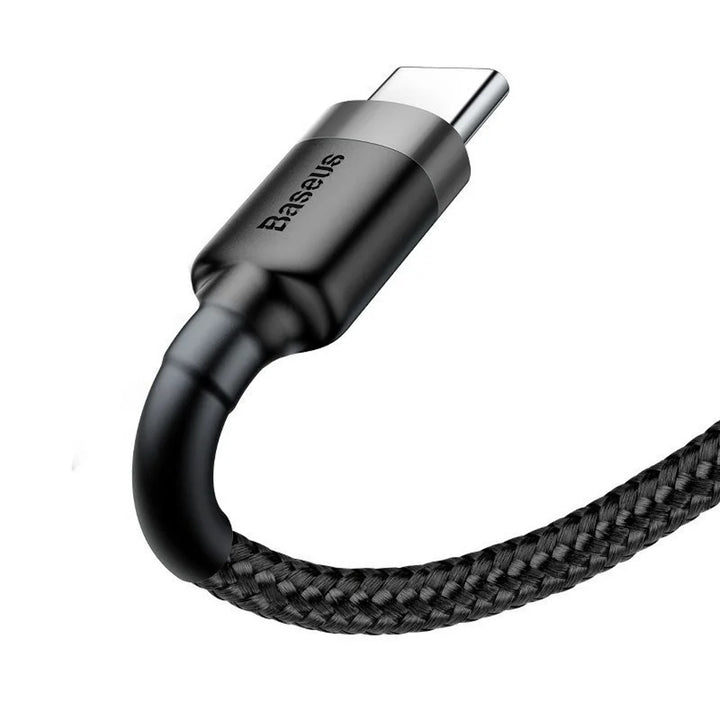 USB A Stecker - USB Typ-C Stecker 2m CATKLF-CG1 Grau+Schwarz BASEUS Kabel