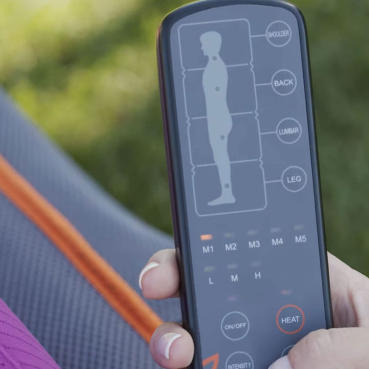 Medivon Cosy Vibra Massagematte - 4 Massagezonen Fernbedienung Intuitiv