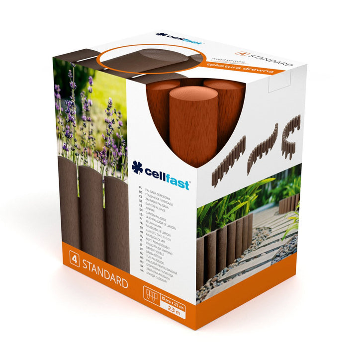 Gartenpalisade 4 STANDARD Rasenkante Palisade Beetumrandung 2,3m