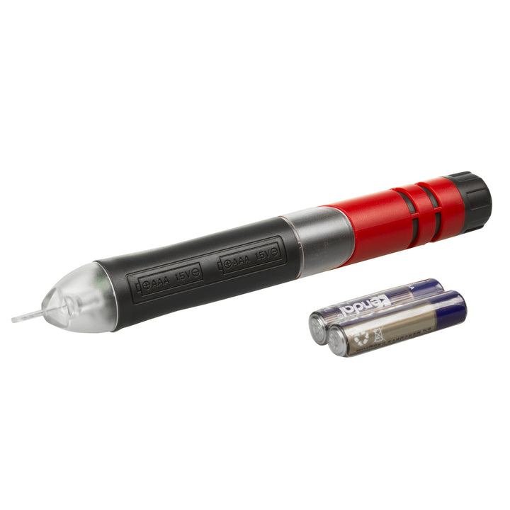 Berührungsloser Spannungsprüfer mit Display und Taschenlampe Einstellbare Empfindlichkeit 12V-1000V/48V-1000V AC Stromprüfer Batteriebetrieben