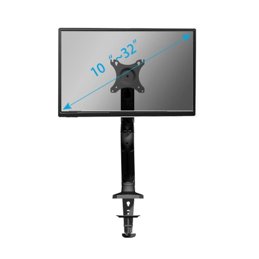 ART RAMM L-17GD 1-Fach Monitorhalterung 10-32" bis 9kg VESA 75x75 100x100 Full Motion Schreibtischhalterung Tischhalterung 2x USB 3.0