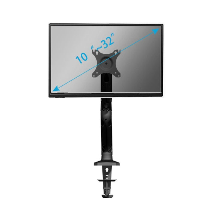 ART RAMM L-17GD 1-Fach Monitorhalterung 10-32" bis 9kg VESA 75x75 100x100 Full Motion Schreibtischhalterung Tischhalterung 2x USB 3.0