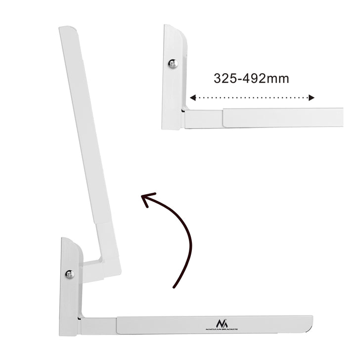 Universal Mikrowellenhalterung Mikrowellenhalter mit Teleskoparme Wandhalterung für Mikrowellen Grillofen Backofen bis 30kg