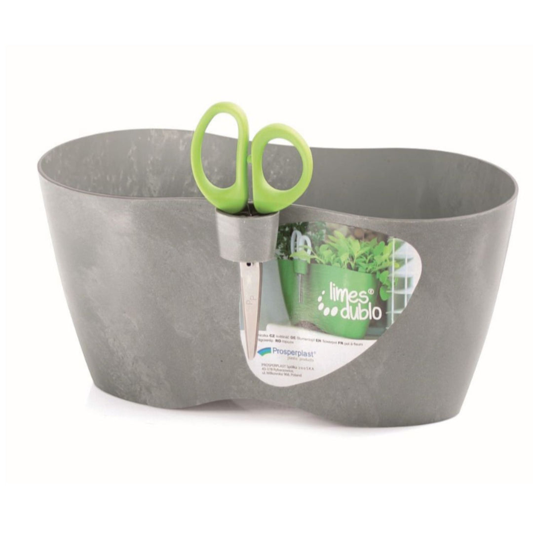 Kräutertopf mit Schere Limes Dublo Beton Set 2,3 Liter