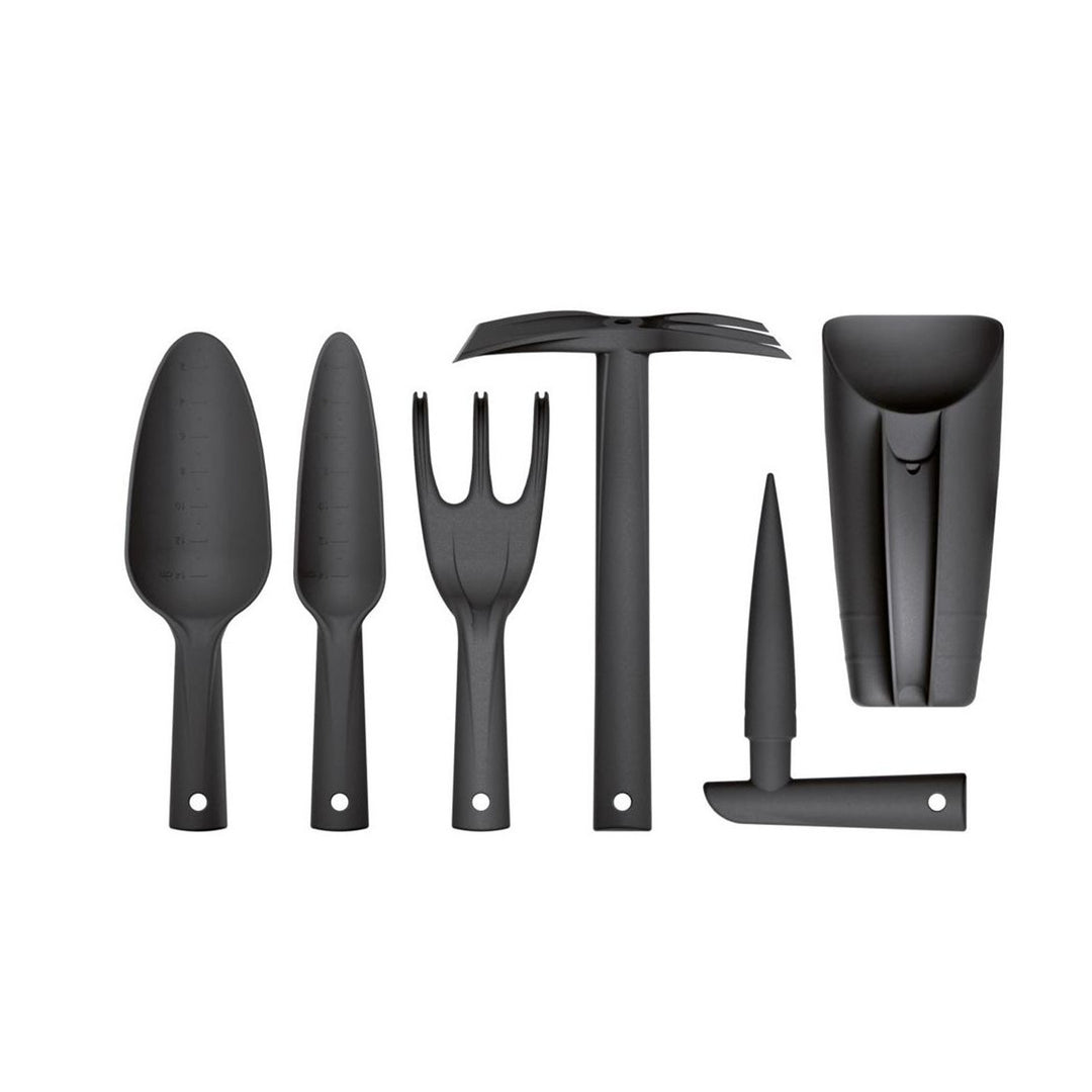 Prosperplast Set mit 6 Handwerkzeugen in Anthrazit