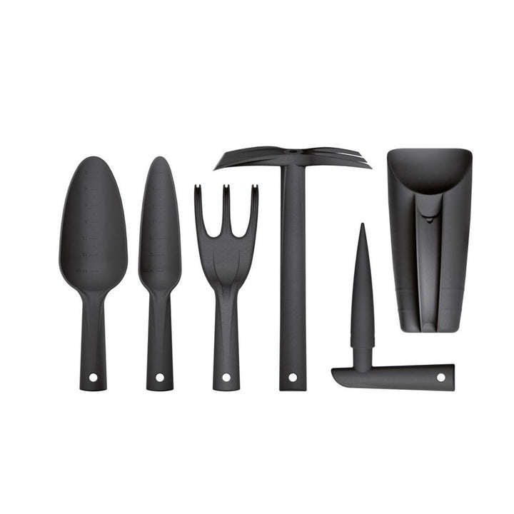 Prosperplast Set mit 6 Handwerkzeugen in Anthrazit