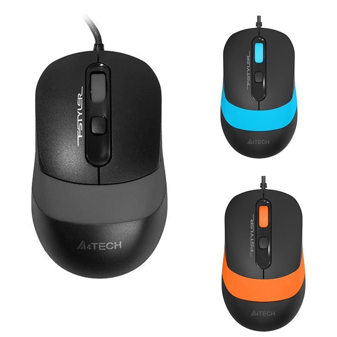 A4-TECH A4TMYS46443 Maus Optisch Wired USB Windows Mac PC 1000 DPI Ergonomisches Scrollrad Office
