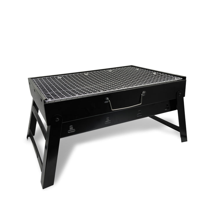 Maestro BBQ Grill MR1010 Koffergrill mit Gitter und Rost Holzkohlegrill Reisegrill Tischgrill Campinggrill Tragbar Faltbar