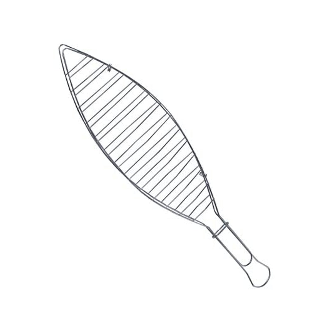 Grillrost für Fisch verchromter Stah 41cm Grillzubehör