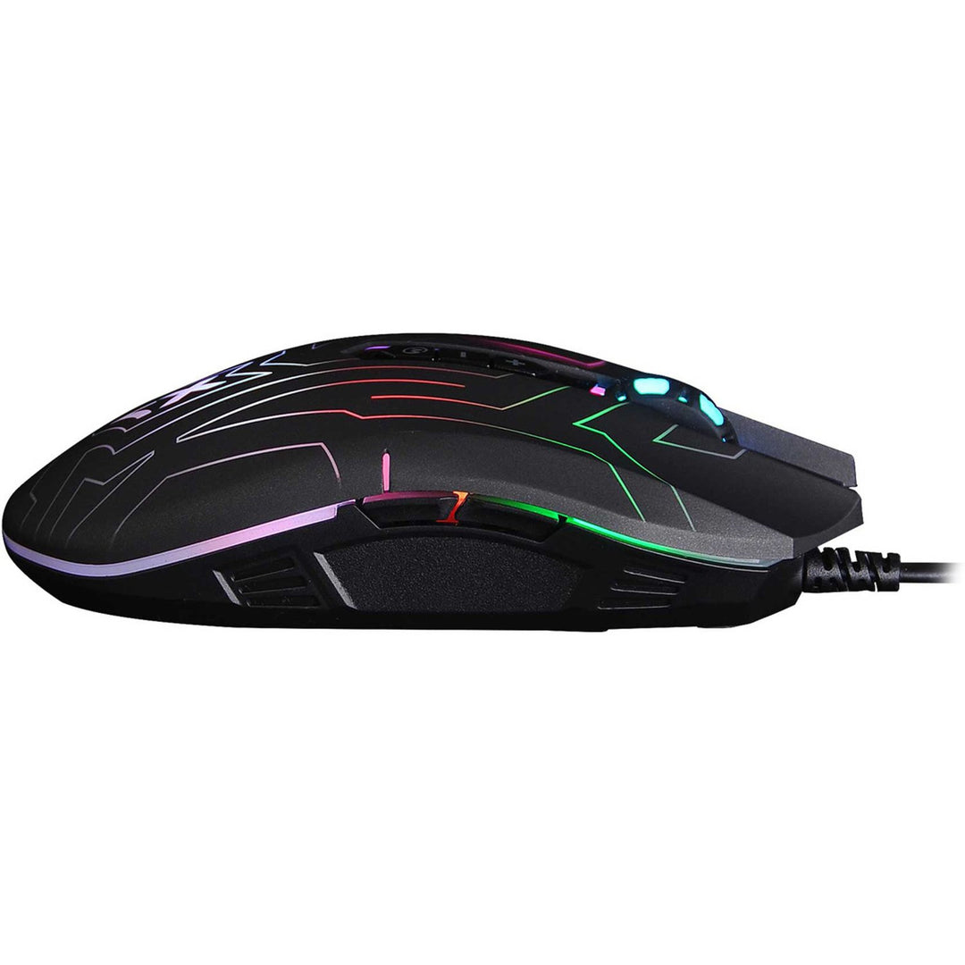 XGame X77 Labyrinth Oscar Neon Gaming Maus Neonbeleuchtung max. 2400 DPI Schwarz