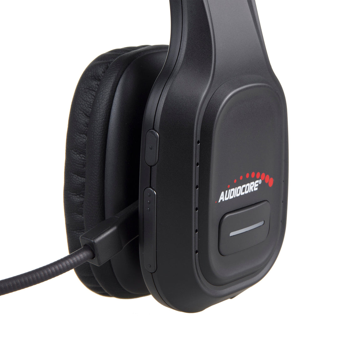 Bluetooth Headset mit Noise Canceling Mikrofon - Over-Ear Kopfhörer - Kompatibel mit Google Assistant & Siri