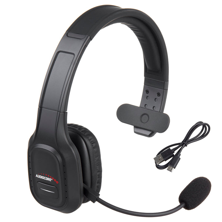 Bluetooth Headset mit Noise Canceling Mikrofon - Over-Ear Kopfhörer - Kompatibel mit Google Assistant & Siri