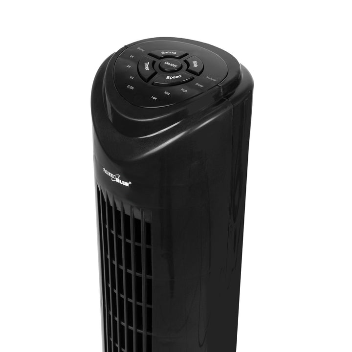 Turmventilator Ventilator mit Fernbedienung 3 Modi und 3 Geschwindigkeiten Oszillierend 80° 45W 7,5 Stunden Timer 82cm Höhe