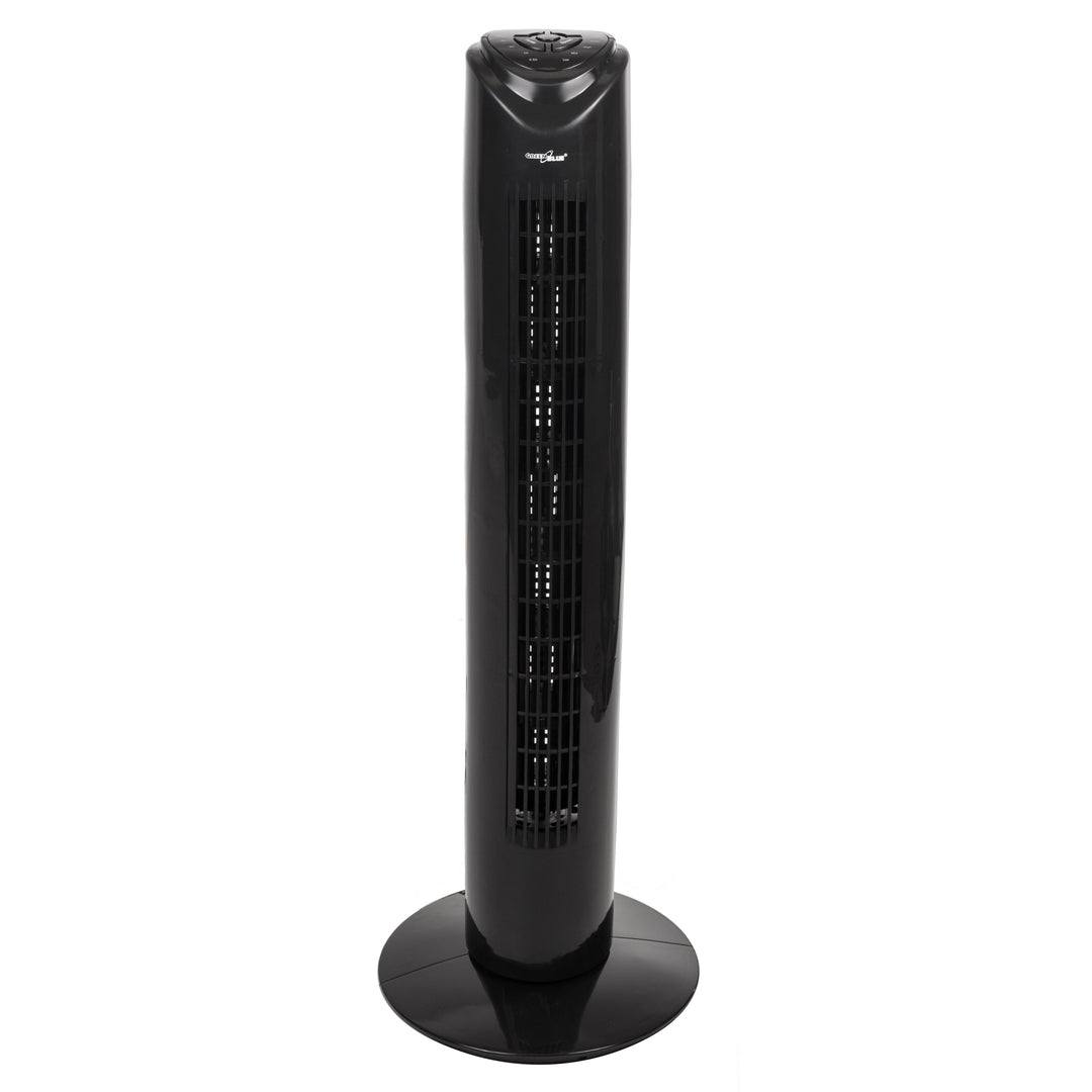 Turmventilator Ventilator mit Fernbedienung 3 Modi und 3 Geschwindigkeiten Oszillierend 80° 45W 7,5 Stunden Timer 82cm Höhe