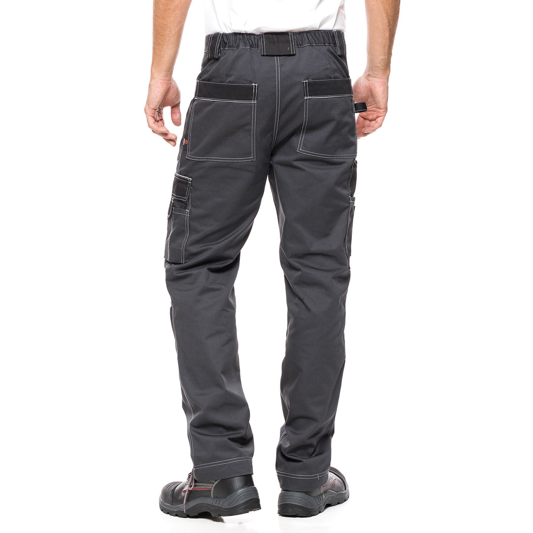 Männerhose HELIOS Hose grau -schwarz Größe 48 (86-90)