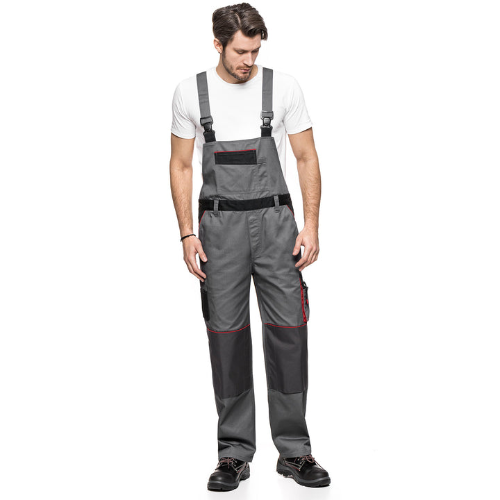 LENNOX AVACORE Latzhose Grau-schwarz Größe  (94-98)
