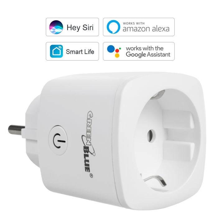 Intelligente WiFi-Steckdose  Kompatibel mit Google Home Google Assistant Alexa Siri Smart Home Schaltbare Steckdose Wifi 2.4Ghz