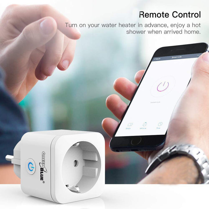 Intelligente WiFi-Steckdose  Kompatibel mit Google Home Google Assistant Alexa Siri Smart Home Schaltbare Steckdose Wifi 2.4Ghz