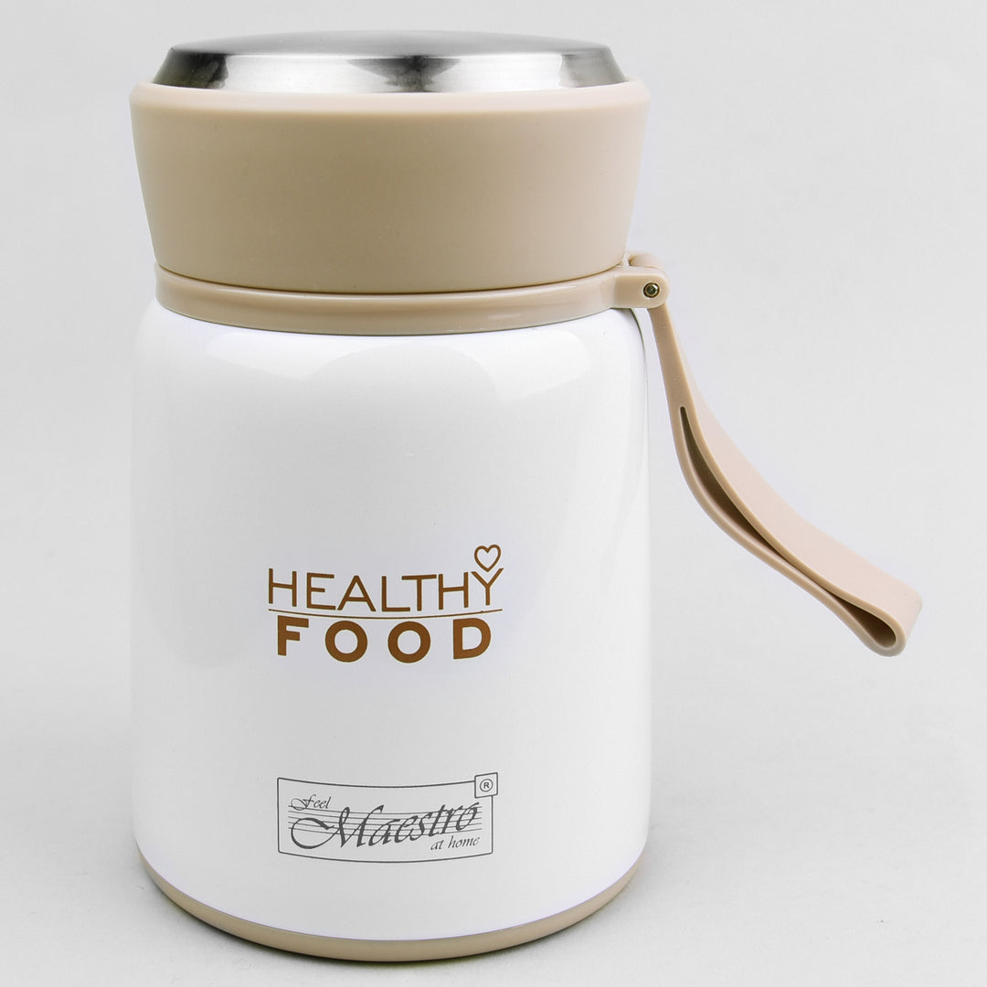 Thermos-Lebensmittelbehälter Thermobehälter für Essen Edelstahl inkl. Klapplöffel 530ml