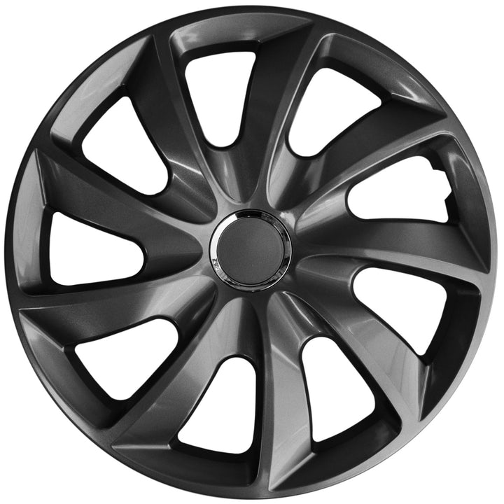 Radkappen Graphit 15 Zoll Stig NRM 4x Radzierblenden RENAULT OPEL FORD CITROEN MERCEDES