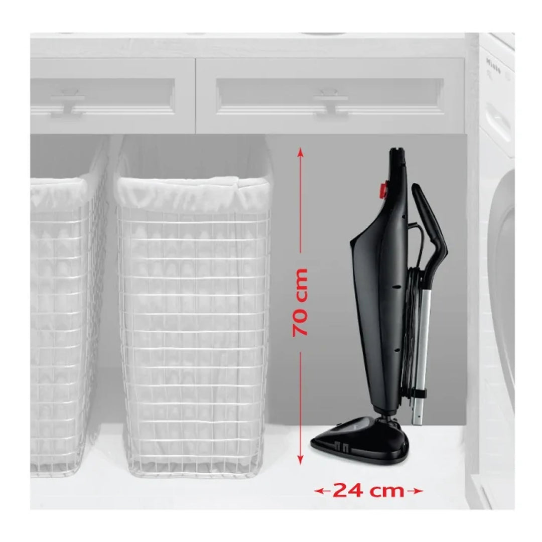 Vileda Steam Plus Compact Dampfmopp, Leistung 1550 W, Tankvolumen 400 ml, 2 Ersatzbeutel,