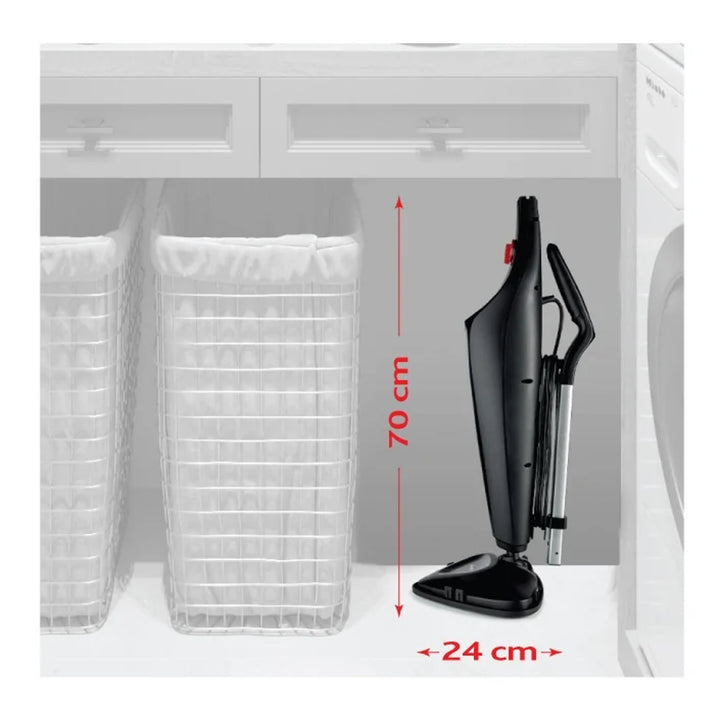 Vileda Steam Plus Compact Dampfmopp, Leistung 1550 W, Tankvolumen 400 ml, 2 Ersatzbeutel,