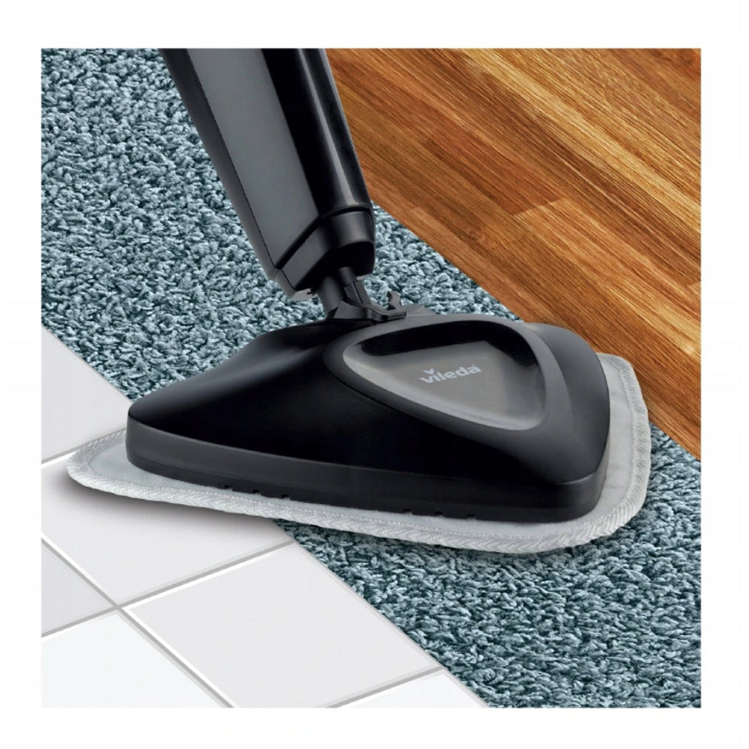 Vileda Steam Plus Compact Dampfmopp, Leistung 1550 W, Tankvolumen 400 ml, 2 Ersatzbeutel,
