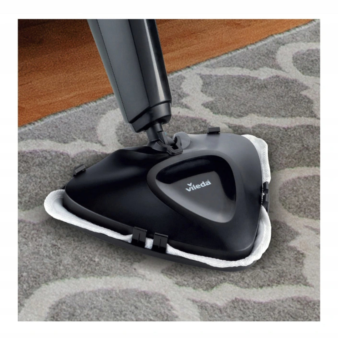 Vileda Steam Plus Compact Dampfmopp, Leistung 1550 W, Tankvolumen 400 ml, 2 Ersatzbeutel,
