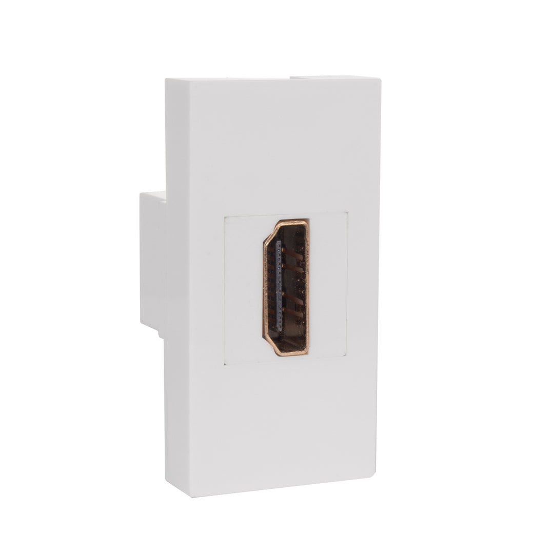 HDMI Steckdose Modulare Wandsteckdose Unterputzdose Wanddose Einbaudose Unterputz Montage (HDMI Steckdose, Weiß)
