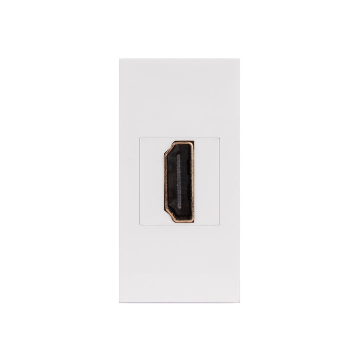 HDMI Steckdose Modulare Wandsteckdose Unterputzdose Wanddose Einbaudose Unterputz Montage (HDMI Steckdose, Weiß)