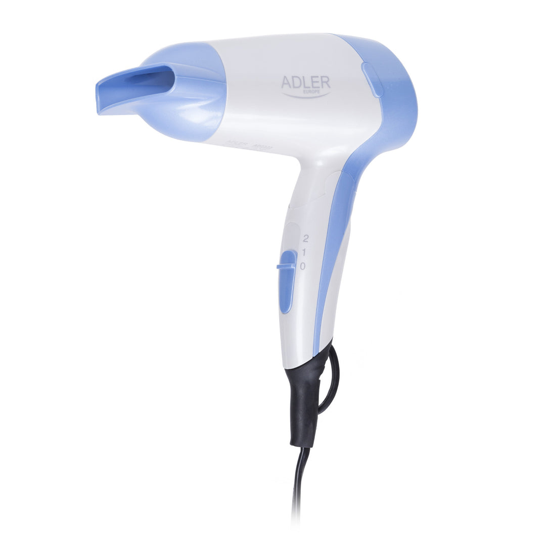 Haartrockner 1200W Adler AD 2222 Klappbarer Griff  weiß/blau